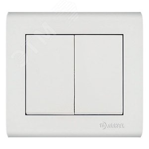 Изображение товара MANOLYA ВЫКЛЮЧАТЕЛЬ 2Х КЛАВИШНЫЙ (шт)