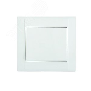 Изображение товара Выключатель одноклавишный, проходной, белый (шт)