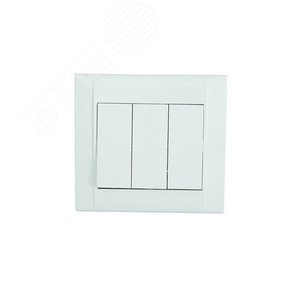 Изображение товара Defne бел выключатель 3 кл (шт)