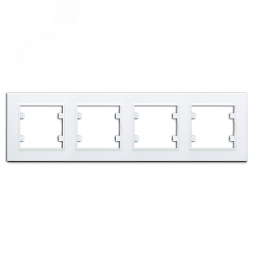 Изображение товара Рамка четырехпостовая KAREA горизонтальная белый (шт)