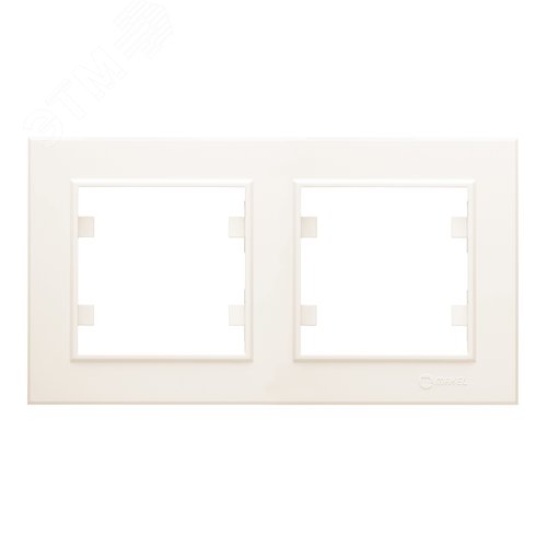 Изображение товара Рамка двухпостовая KAREA горизонтальная бежевый (шт)