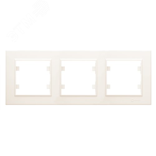 Изображение товара Рамка трехпостовая KAREA горизонтальная бежевый (шт)