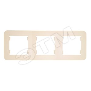 Изображение товара Lillium S Рамка 3 поста бежевая (шт)