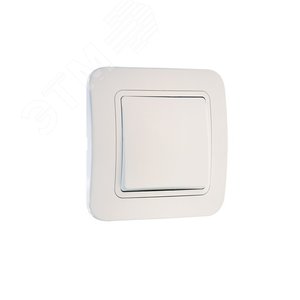 Изображение товара Выключатель одноклавишный, белый (шт)