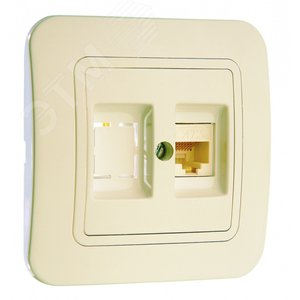 Изображение товара Lillium крем/крем розетка CAT5e + гнездо (шт)