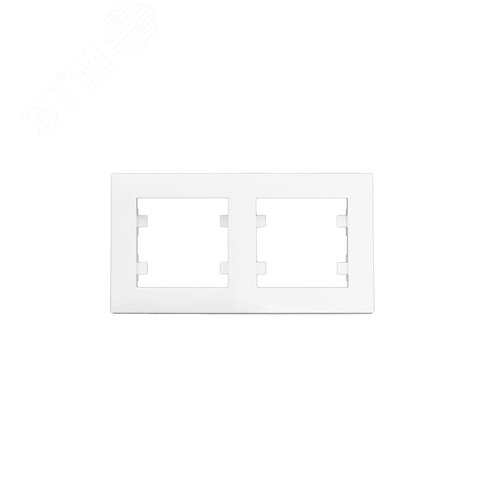 Изображение товара Рамка двойная KAREA RIZZ белый (шт)