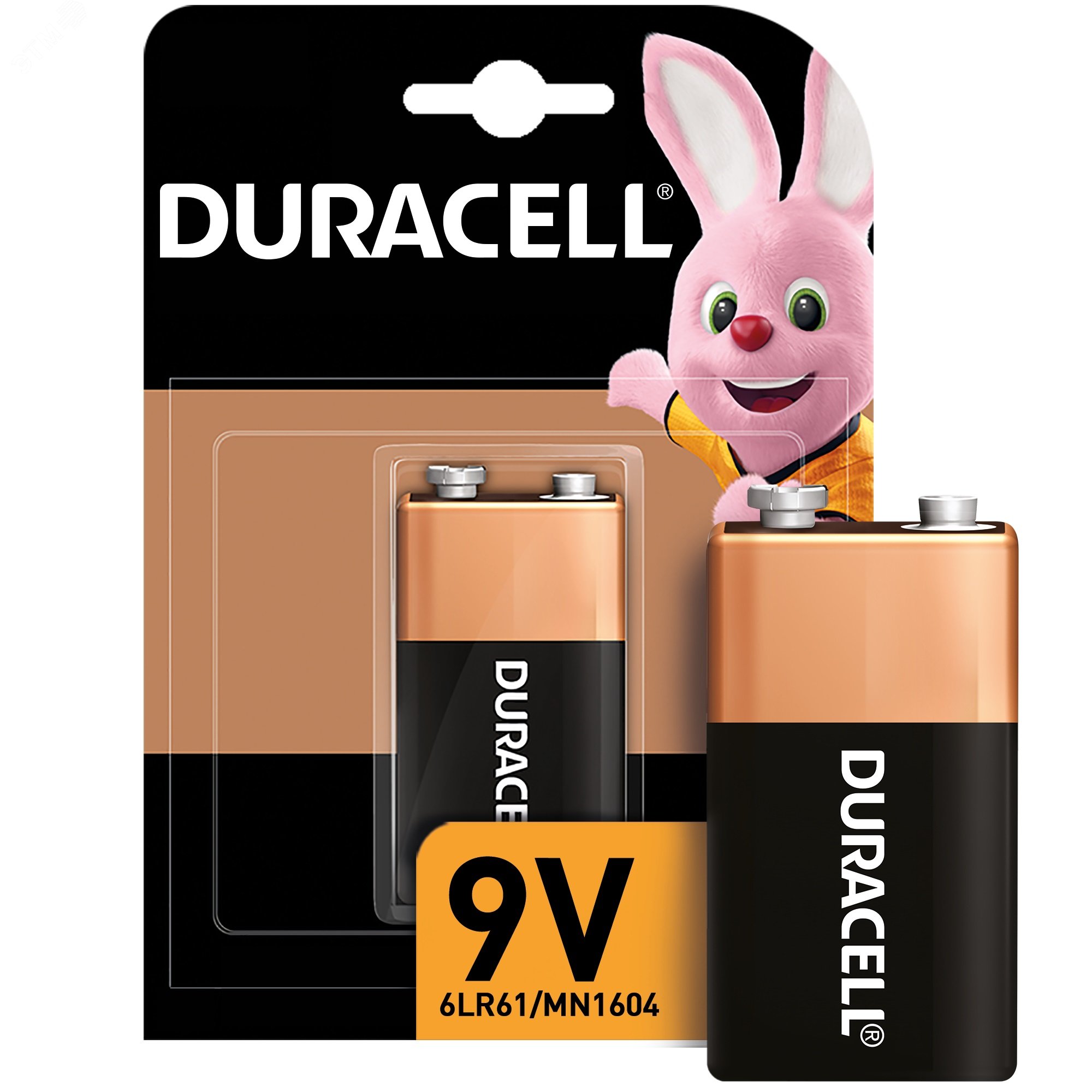 Изображение товара Элемент питания 9V Duracell 6LP3146/MN1604 щелочная батарейка крона