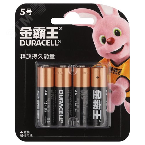Элемент питания Duracell АА алкалиновый 1,5v 4 шт. LR6-4BL Basic (CN) - фото 1