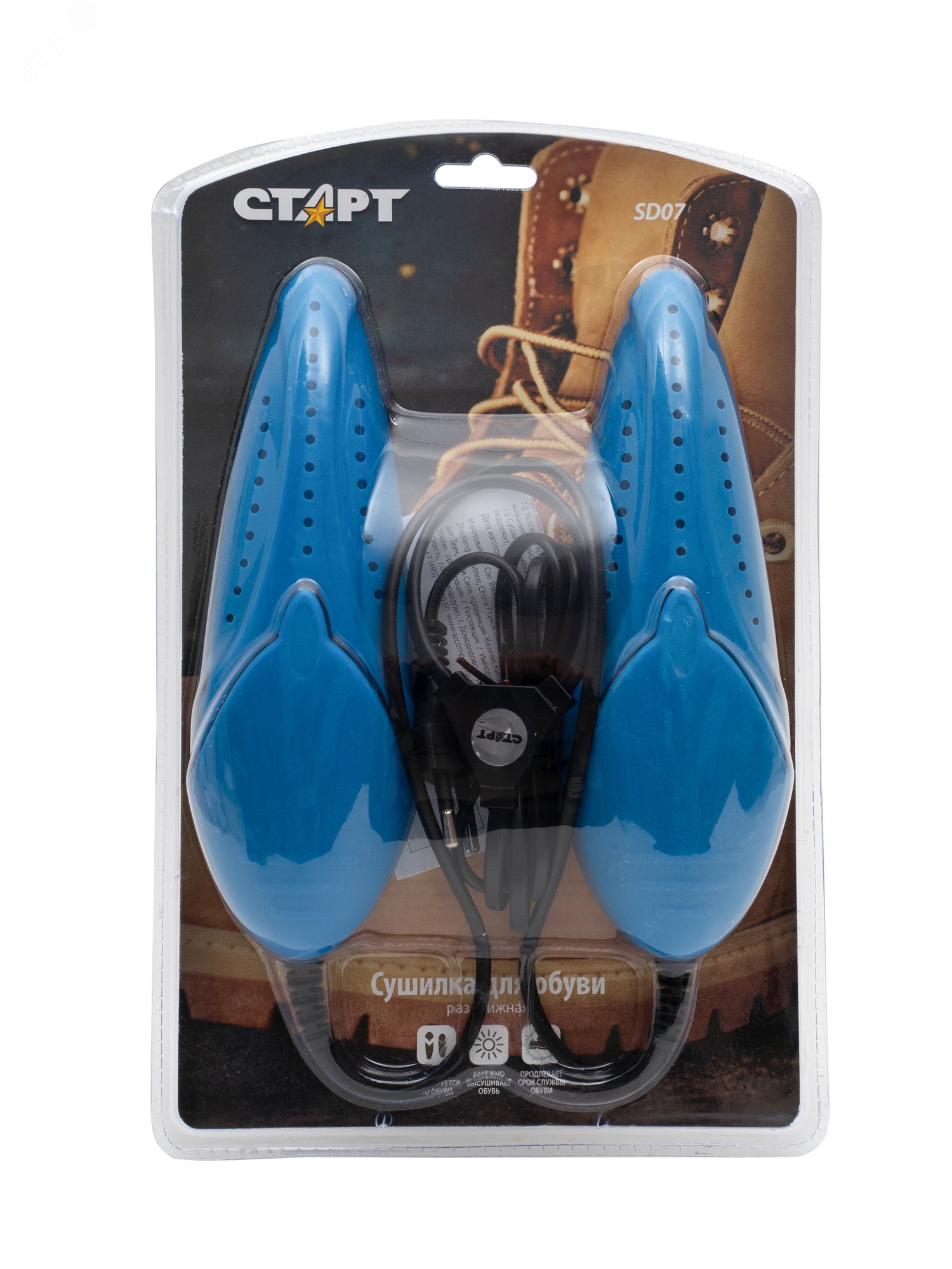 Изображение товара Электрическая сушилка для обуви SD07 СТАРТ раздвижная