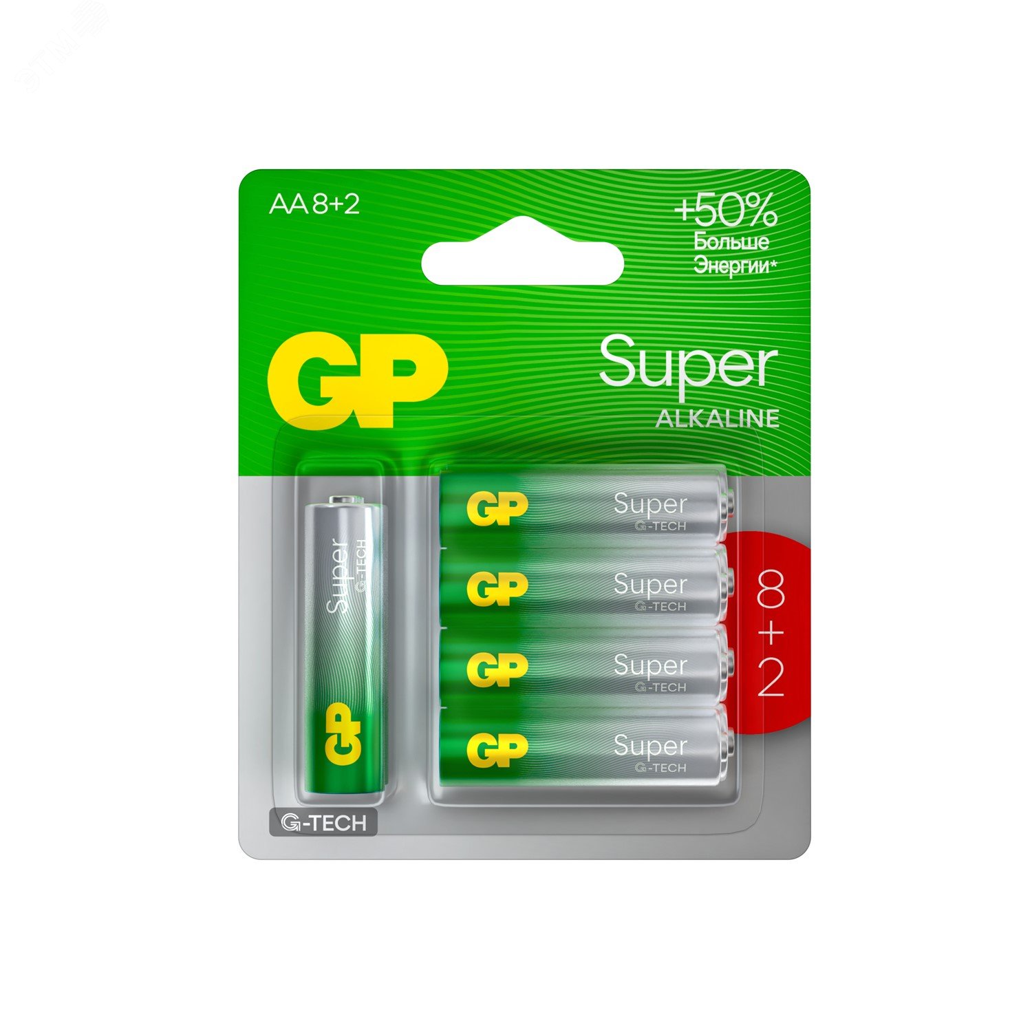 Изображение товара Батарейка алкалиновая GP Super Alkaline G-Tech 15А АA (шт)