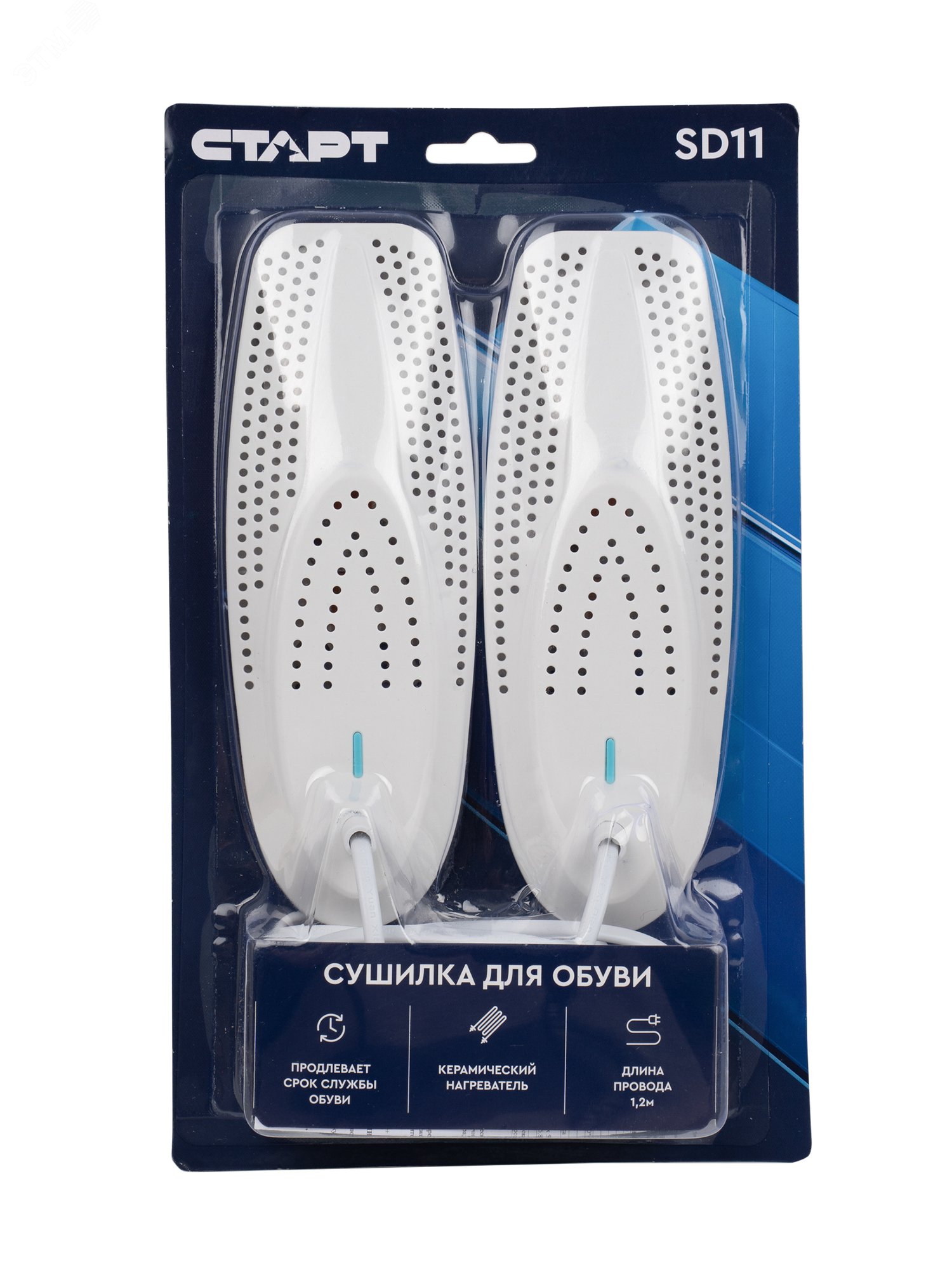 Изображение товара Электрическая сушилка для обуви SD11 СТАРТ белая компактная модель