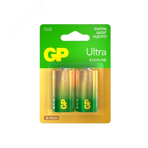 Изображение товара Батарейка алкалиновая GP Ultra Alkaline G-Tech 14А типоразмера C (шт)