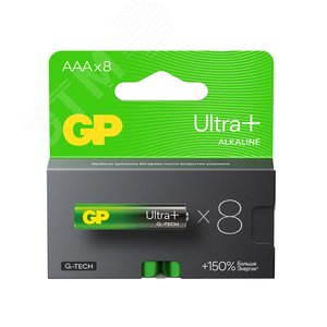 Изображение товара Батарейка алкалиновая c технологией G-tech GP Ultra Plus Alkaline 24А AАA (шт)