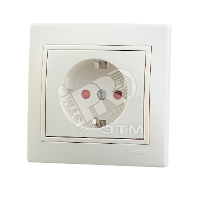 Изображение товара Розетка силовая Мира с защитой от детей бежевый IP20