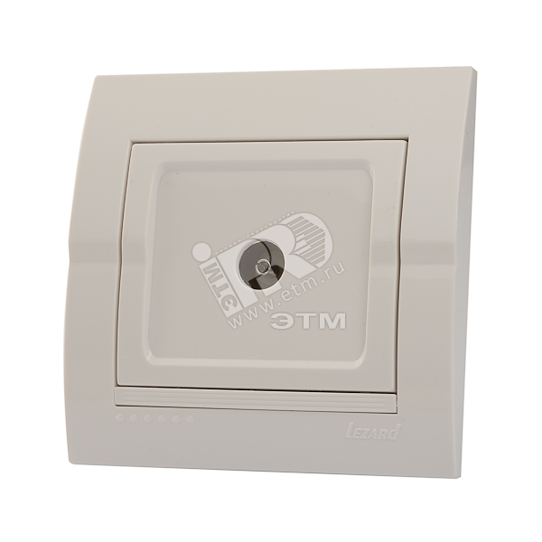 Изображение товара DERIY Розетка ТВ прох. белый (шт)