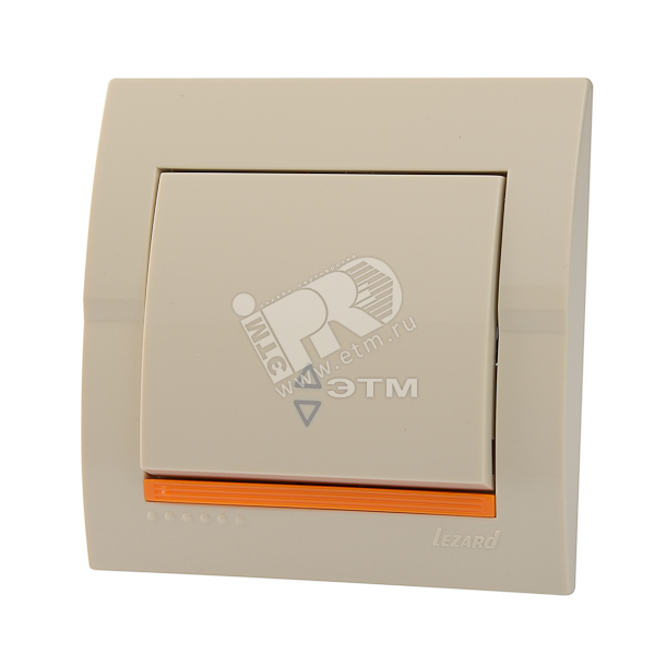 Изображение товара DERIY Выключатель проходной ПБТ крем 220В 10А открытый монтаж