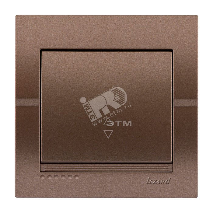 Изображение товара Выключатель проходной ПБТ светло-коричневый металлик DERIY 702-3131-105