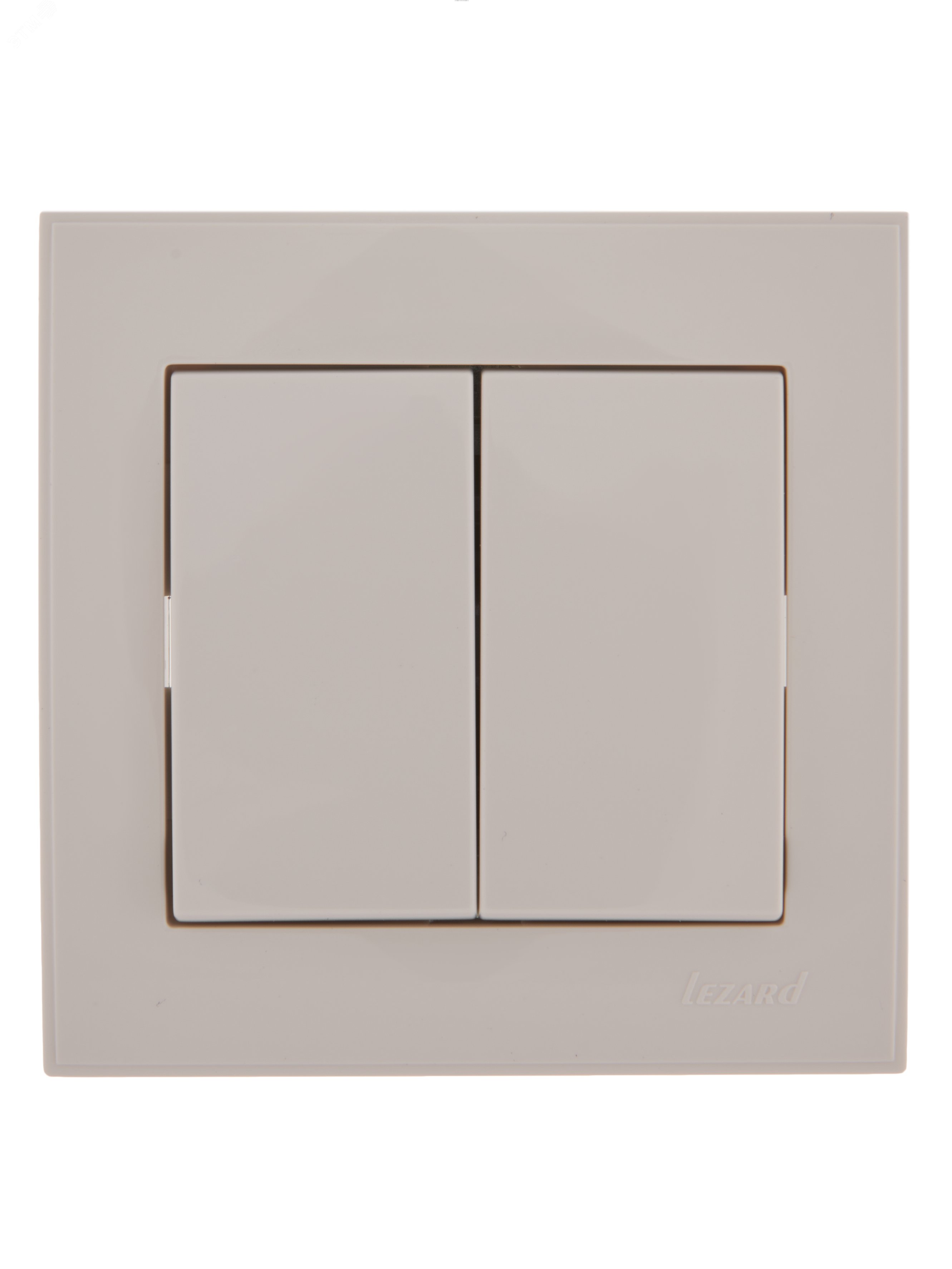 Изображение товара Выключатель RAIN двойной белый 220 В IP20 скрытый монтаж