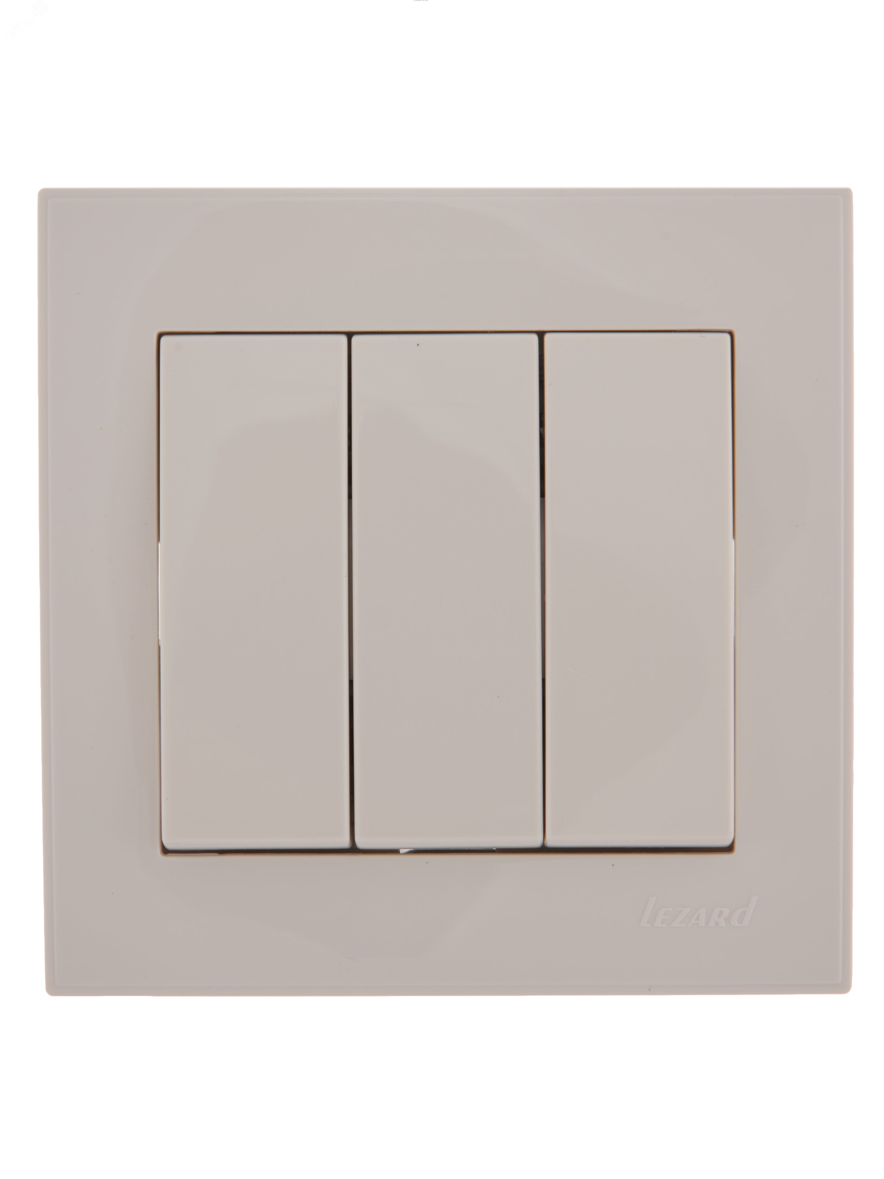 Изображение товара Выключатель RAIN тройной белый 3 клавиши монтаж скрытый