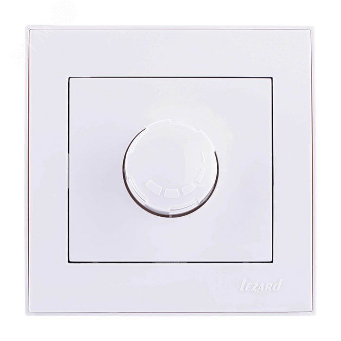 Изображение товара Диммер Lezard RAIN 500Вт с фильтром и предохранителем Белый