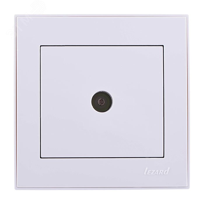 Изображение товара Розетка TV информационная RAIN белая скрытая монтаж винтовое крепление