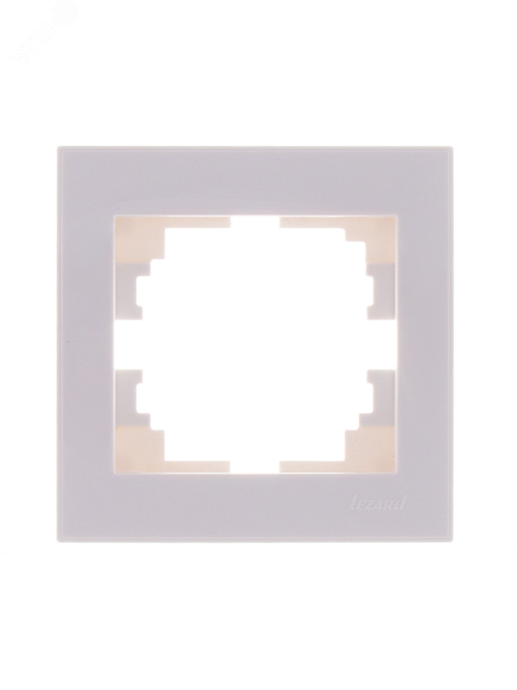 Изображение товара Рамка RAIN 1-ая горизонтальная белая с боковой вставкой (шт)