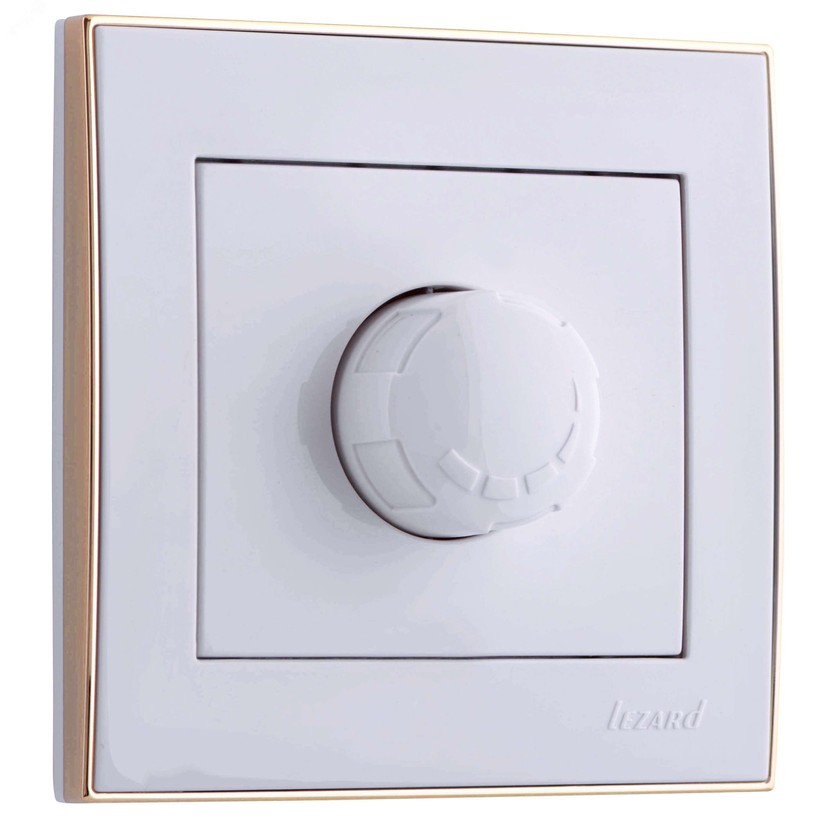 Изображение товара Диммер RAIN 800Вт белый с боковой вставкой золото стильное управление