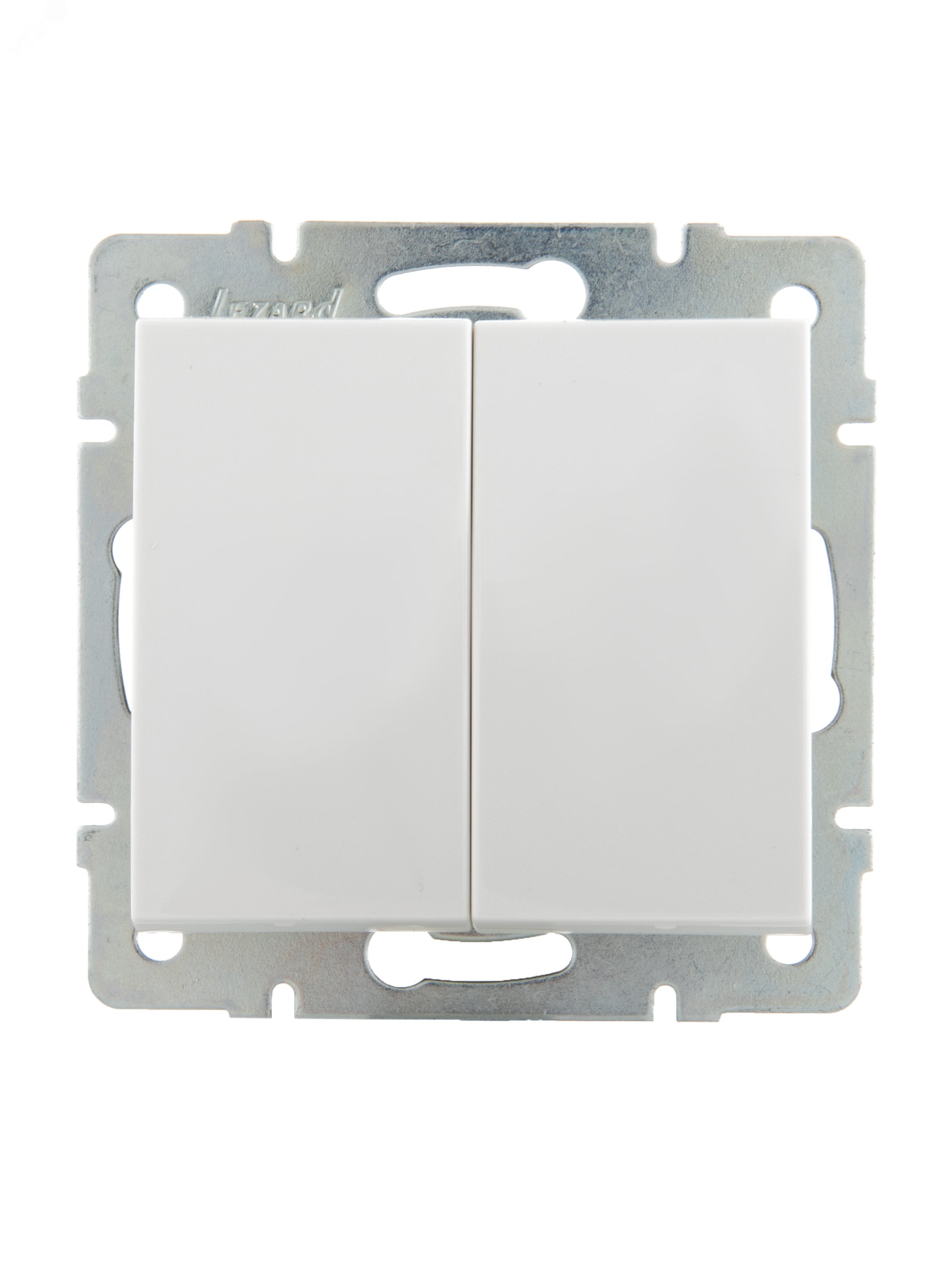 Изображение товара Выключатель RAIN двойной белый механизм (шт)