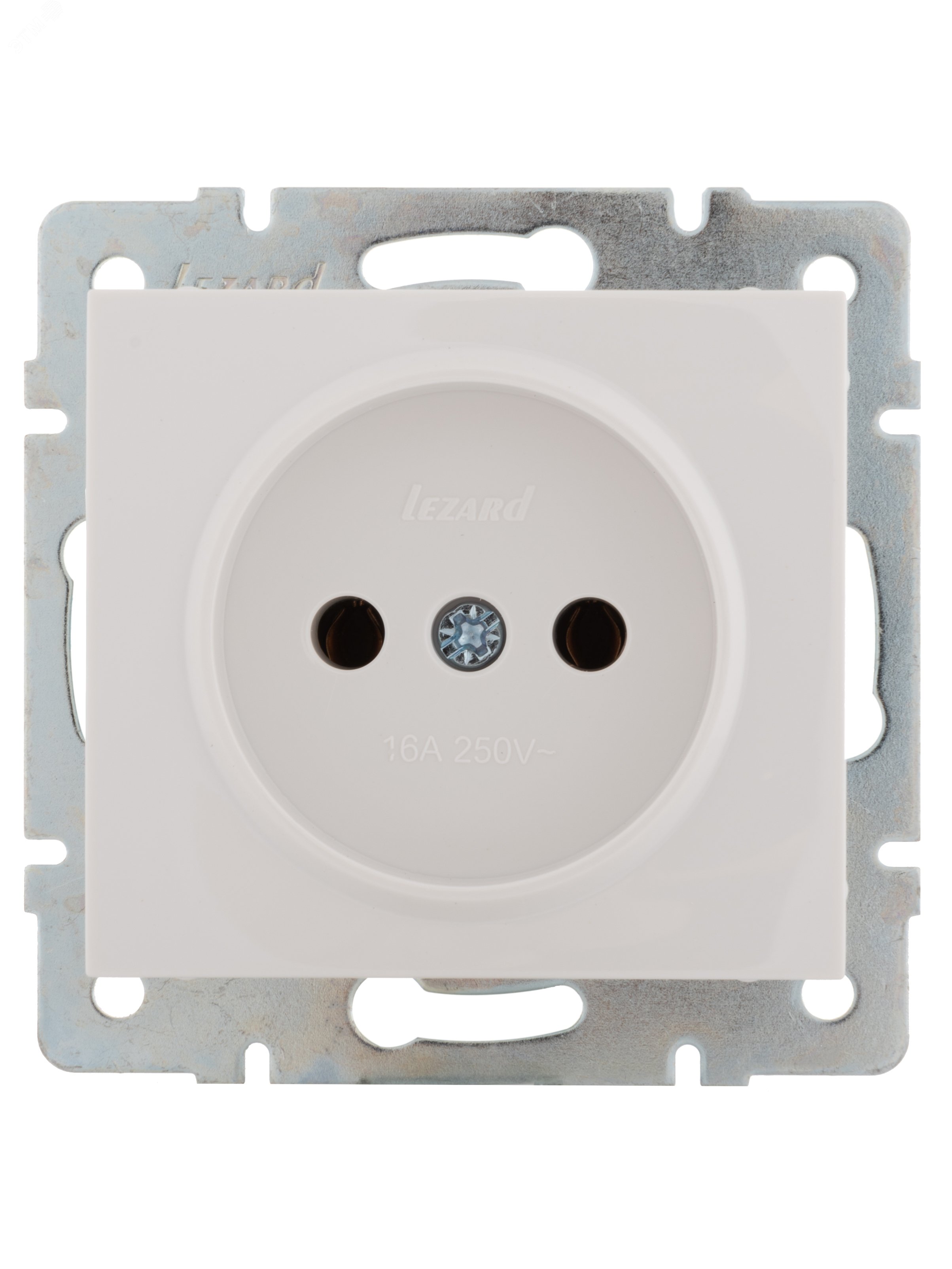 Изображение товара Розетка RAIN без заземления керамика белая механизм (шт)