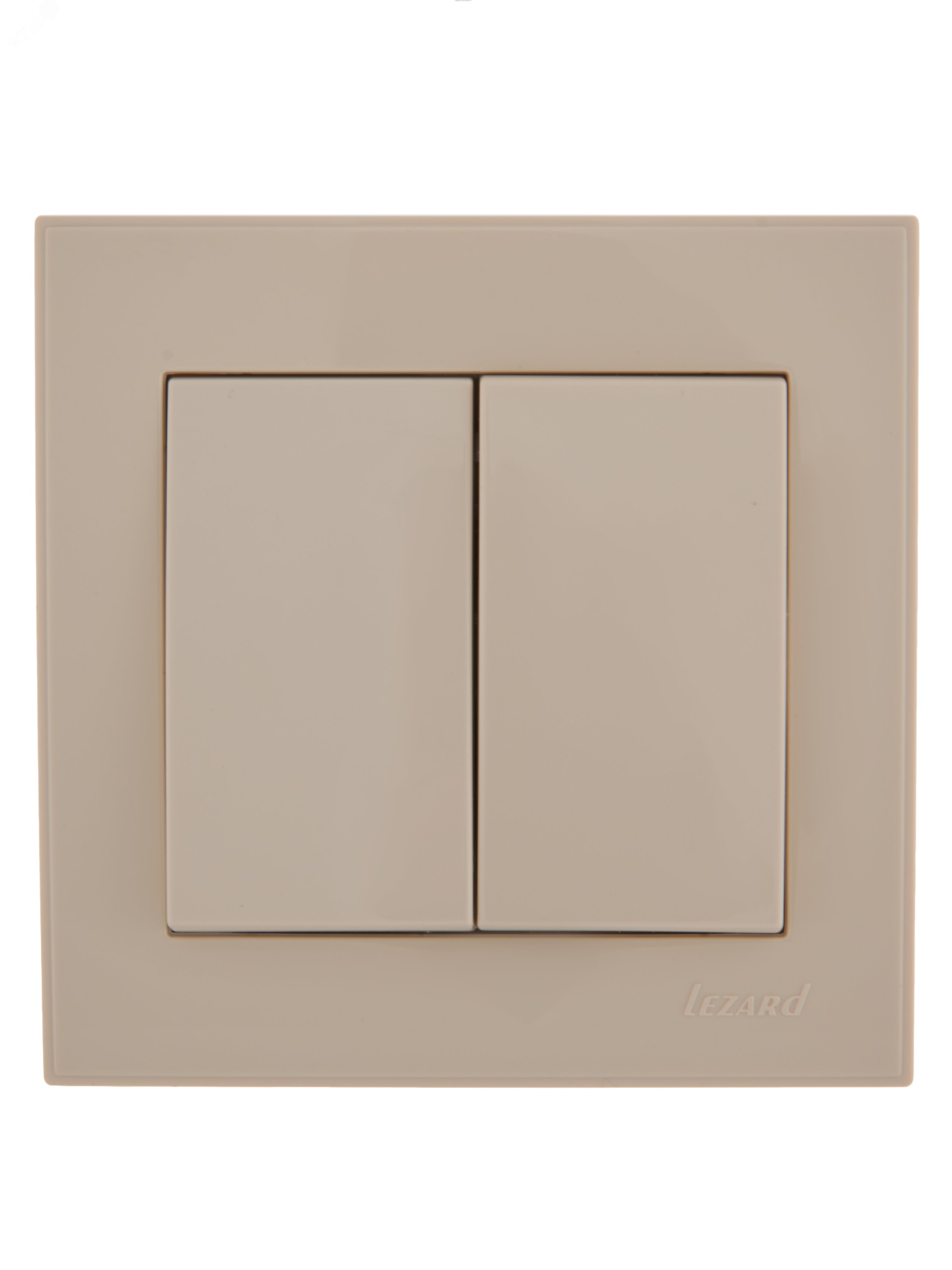 Изображение товара Выключатель RAIN двойной крем скрытый монтаж серия RAIN 220В IP20