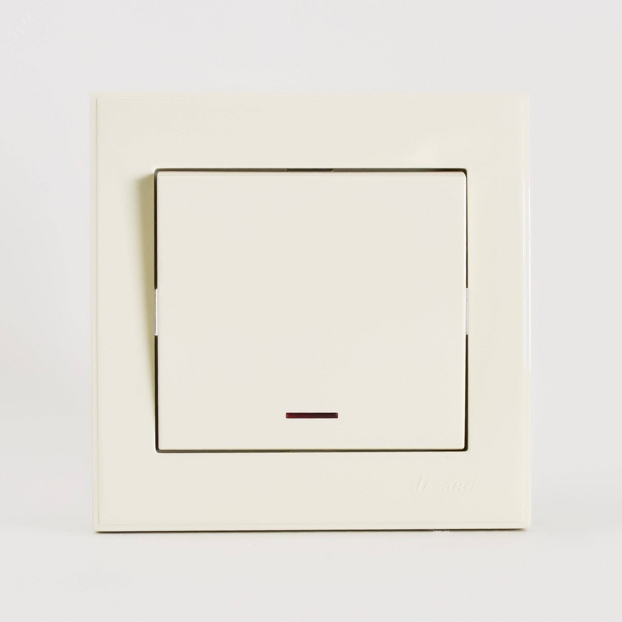 Изображение товара Выключатель RAIN с подсветкой крем 220 В 10 А скрытый монтаж