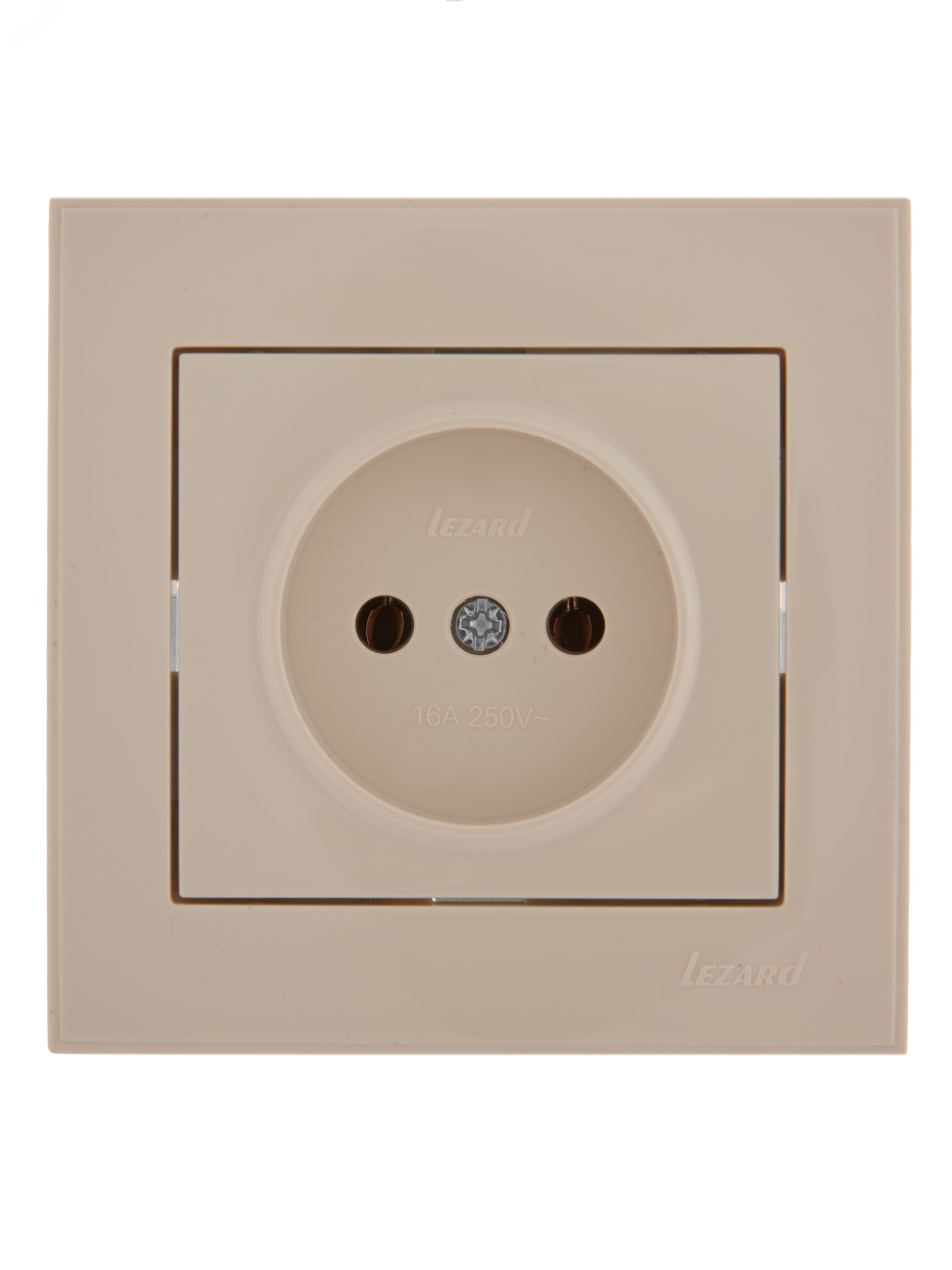 Изображение товара Розетка RAIN без заземления керамика крем 703-0303-121