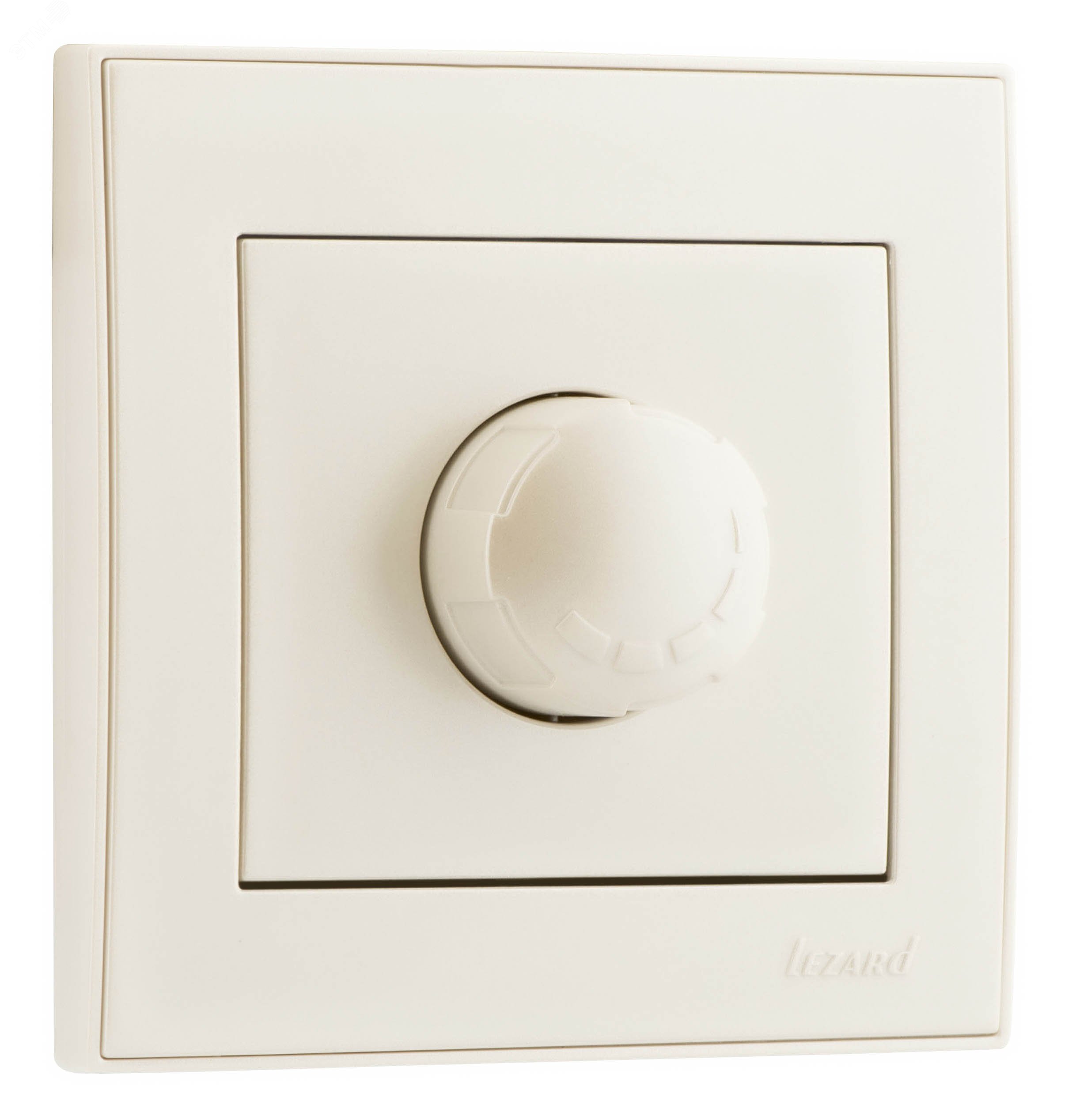 Изображение товара Диммер Lezard RAIN Диммер 800Вт колёсoповоротное, жемчужно-белый перламутр