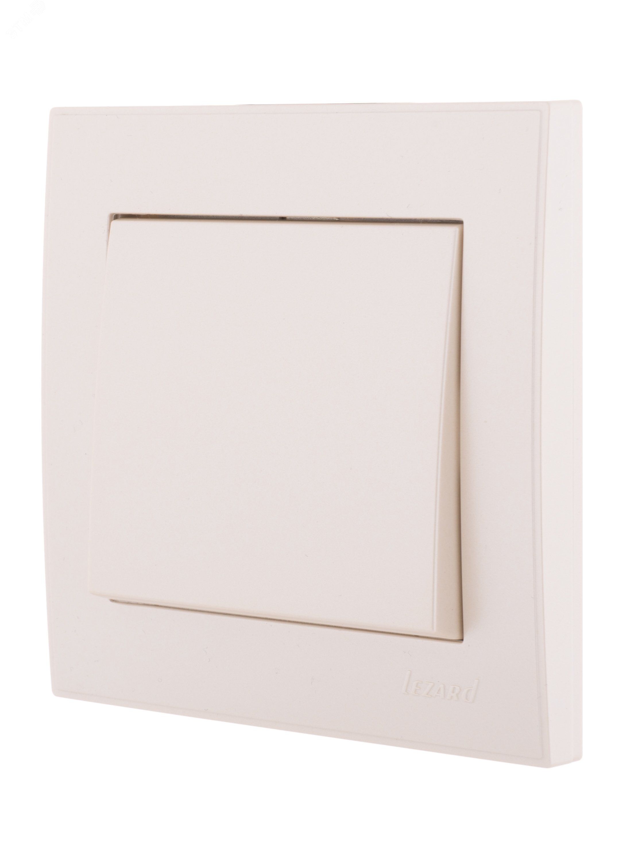 Изображение товара Выключатель RAIN жемчужно-белый перламутровый механизма 1-клавишный, скрытый монтаж