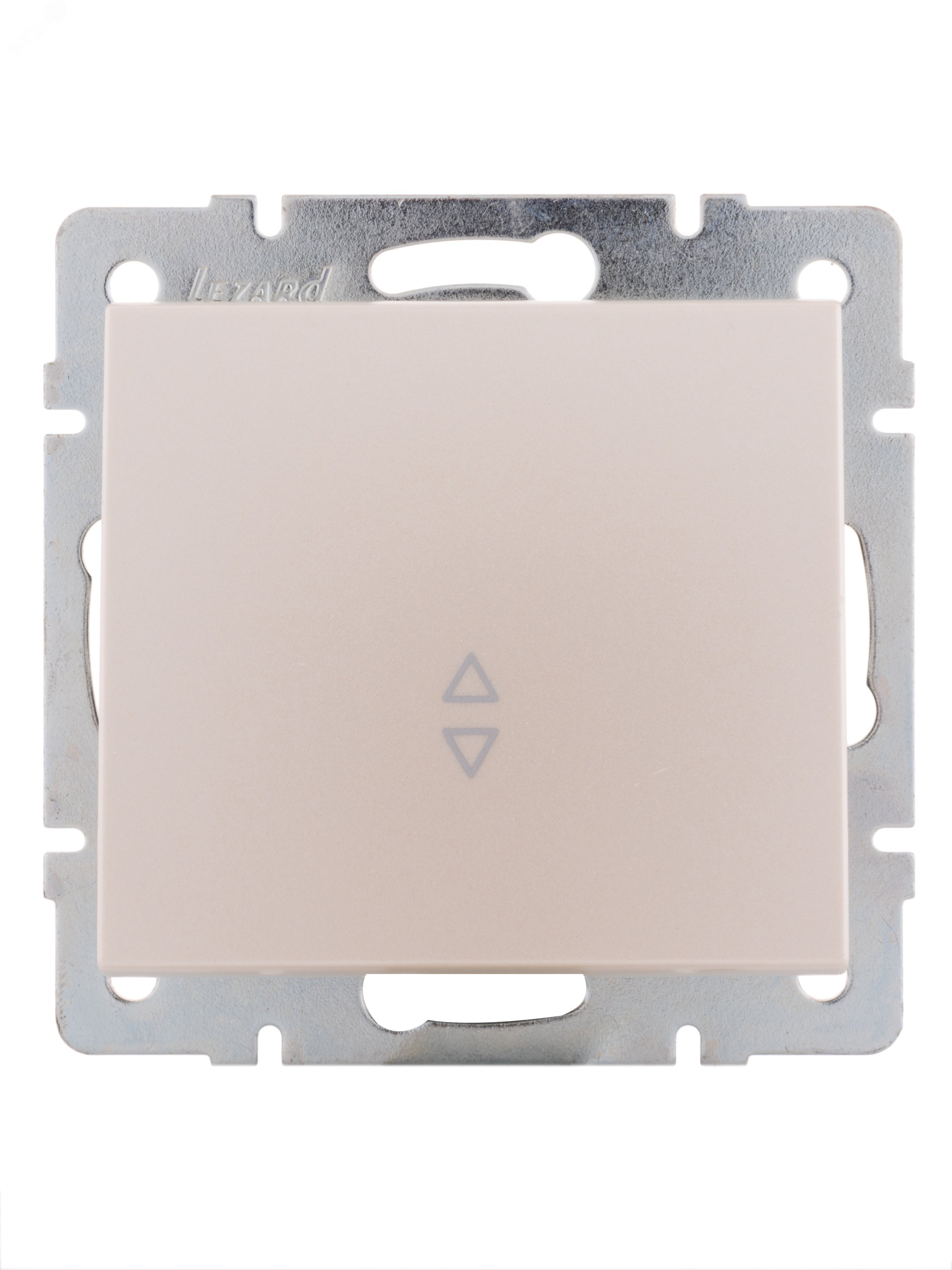 Изображение товара Выключатель RAIN проходной жемчужно-белый перламутр механизм 703-3088-105