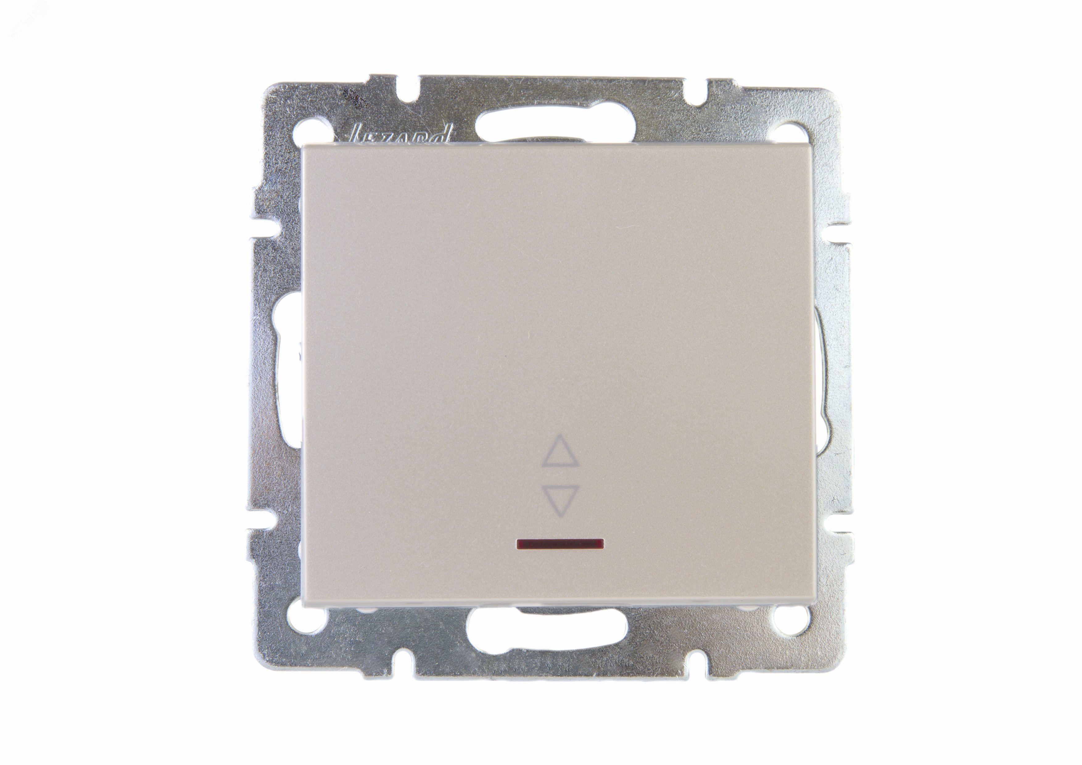 Изображение товара Выключатель RAIN проходной с подсветкой жемчужно-белый механизм