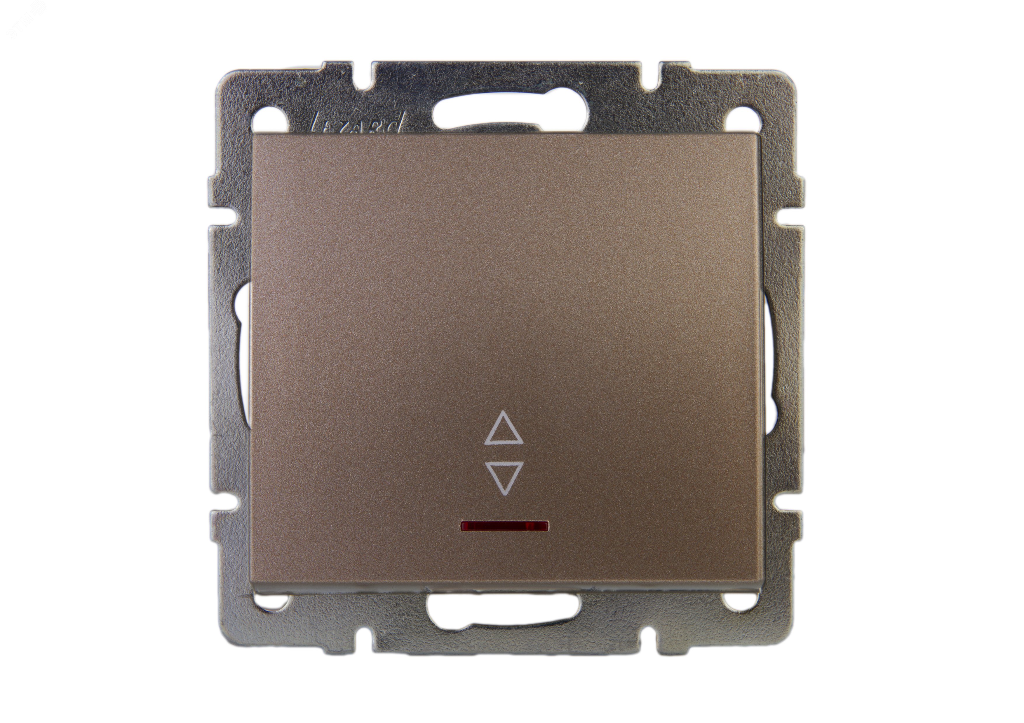 Изображение товара Выключатель проходной RAIN бронза матовая с подсветкой 1 клавиша