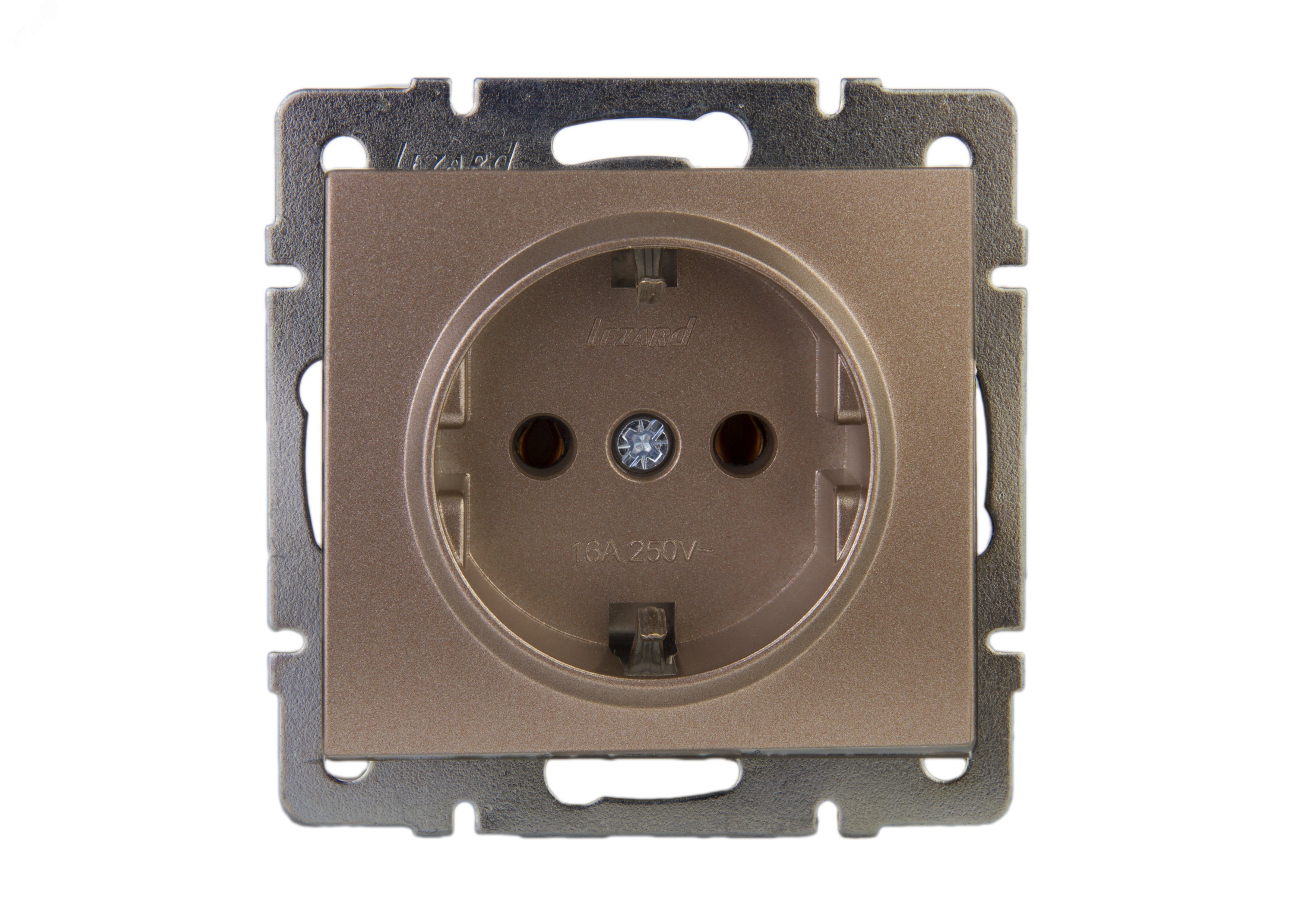 Изображение товара Розетка силовая серии RAIN бронзовая матовая 16А IP20