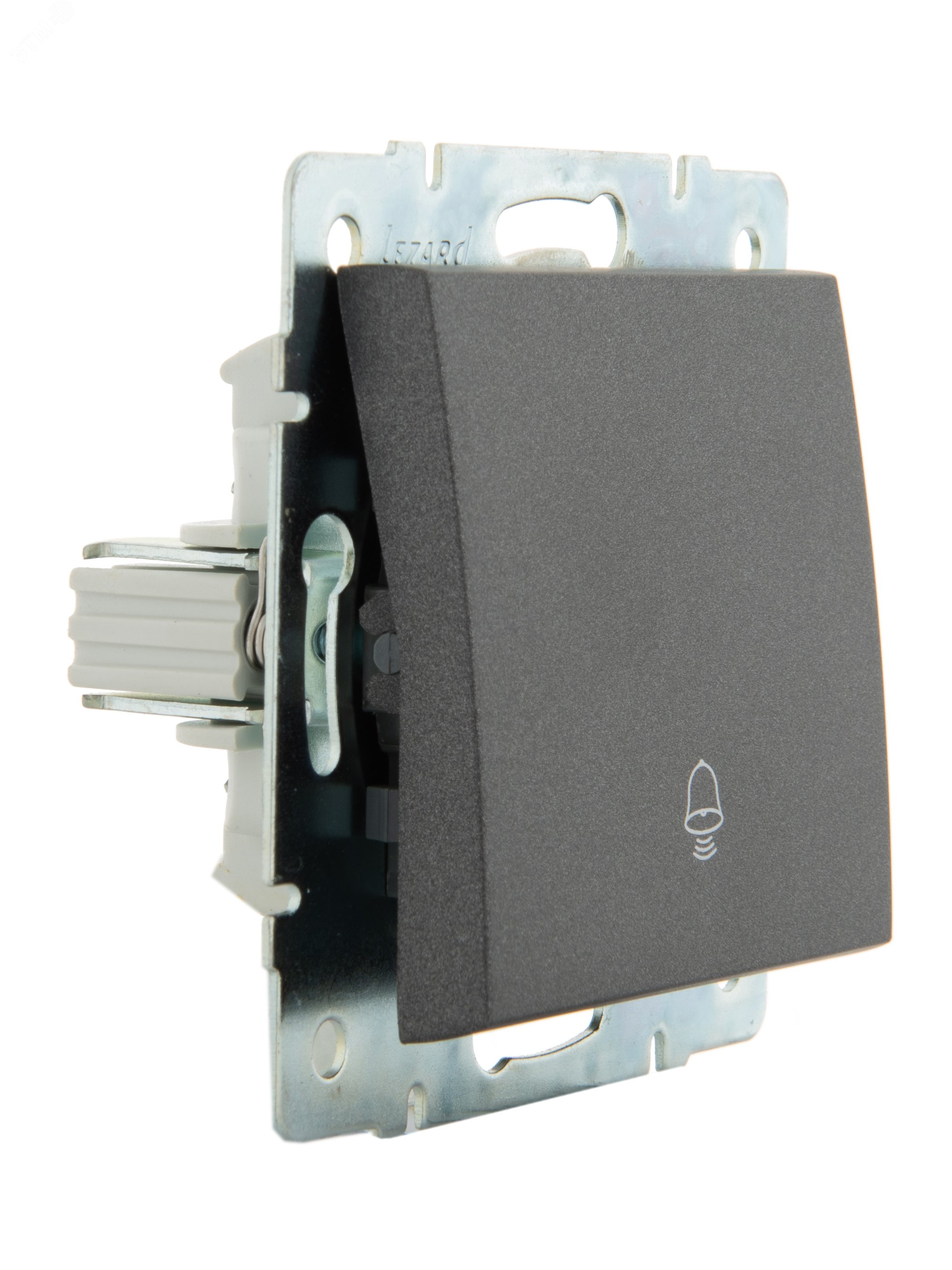 Изображение товара Кнопка звонка RAIN черный графит для входных дверей скрытая монтаж