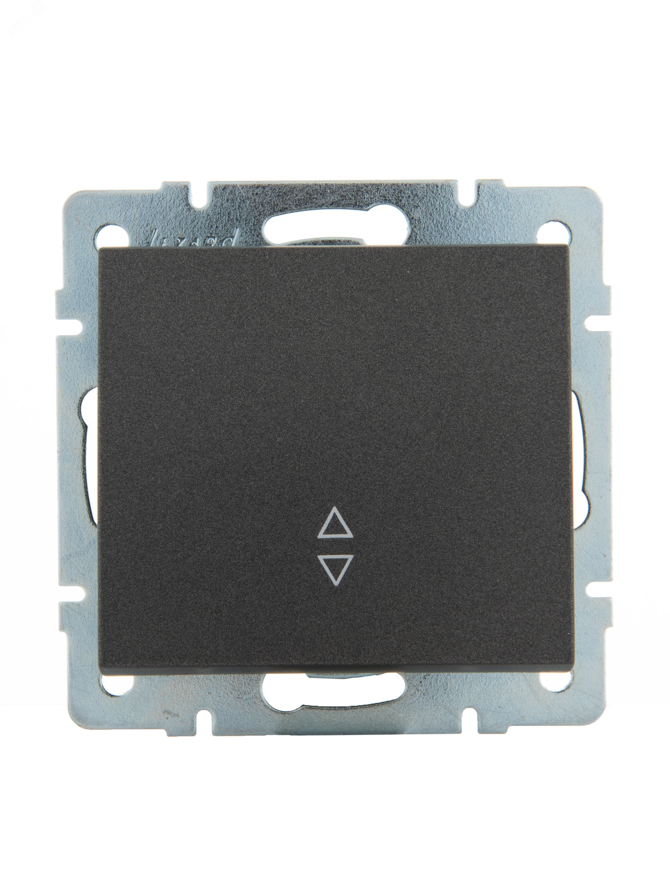 Изображение товара Выключатель RAIN проходной черный графит матовый 1 клавиша IP20 для скрытого монтажа