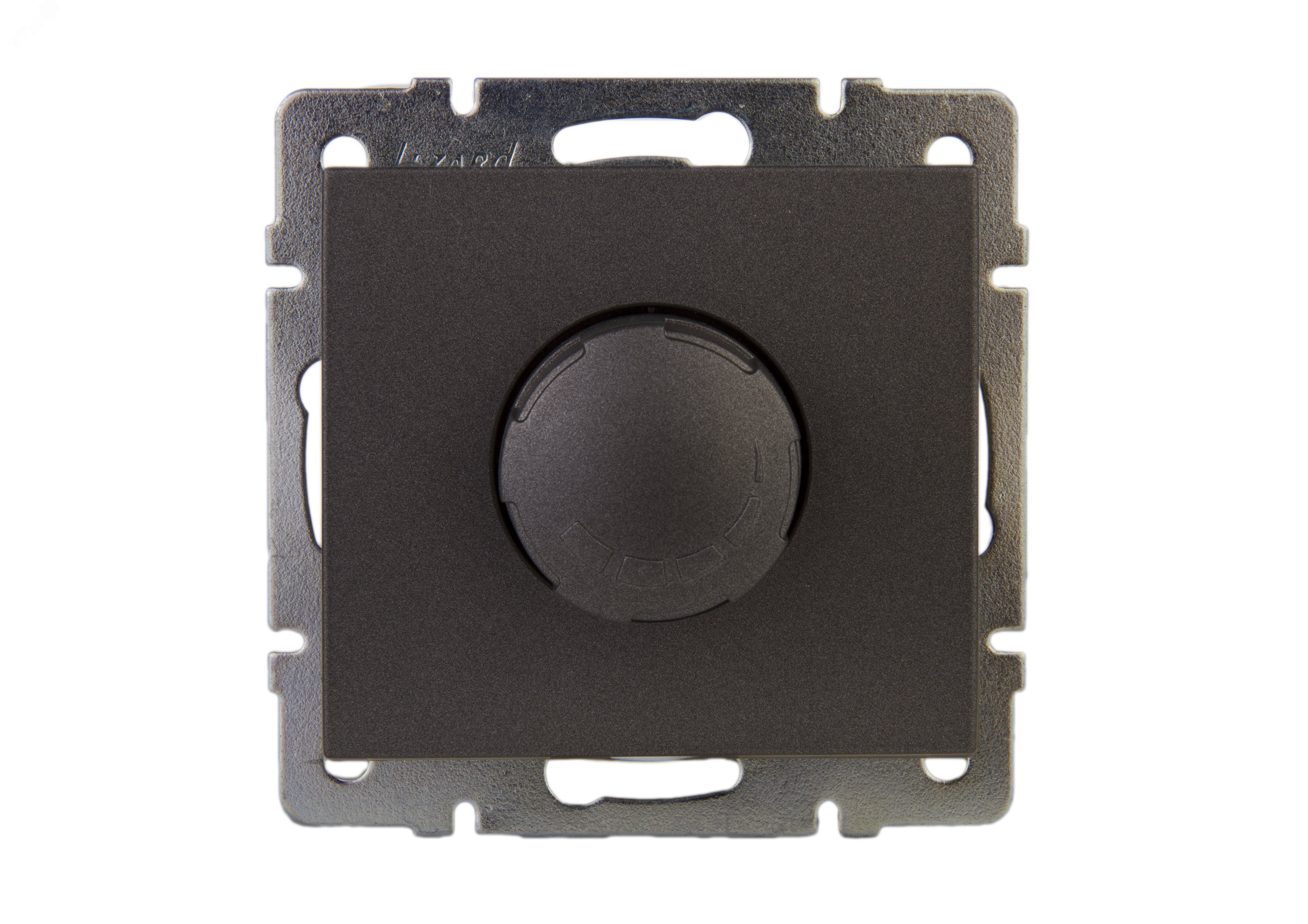 Диммер RAIN 500Вт с фильтром и предохранителем черный графит матовый механизм 703-4188-117 Lezard