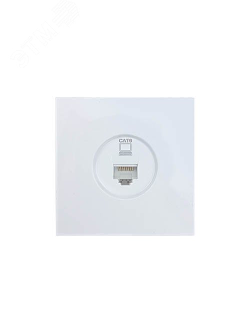 Изображение товара Розетка компьютерная Cat 6 ZIMA механическая белая Lezard 704-0288-140