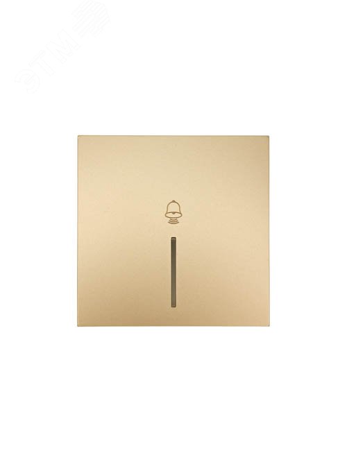 Изображение товара Кнопка звонка с подсветкой ZIMA, 10 А, механизм, золото Lezard 704-3688-108QC