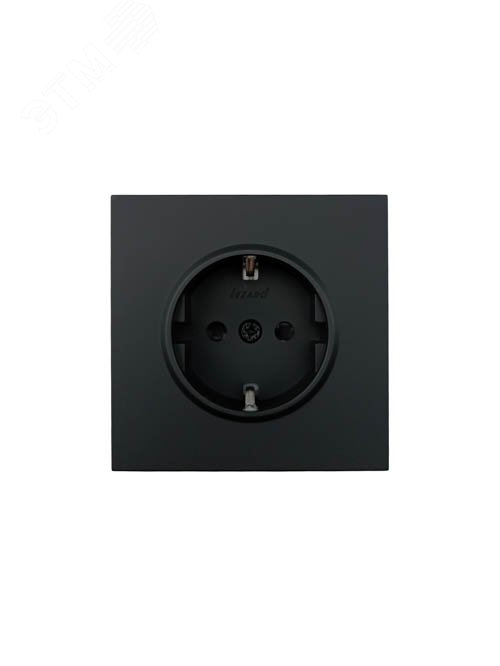 Изображение товара ZIMA Розетка с защитой от детей, 16 А, механизм, черный бархат Lezard 704-4288-124BQC (шт)