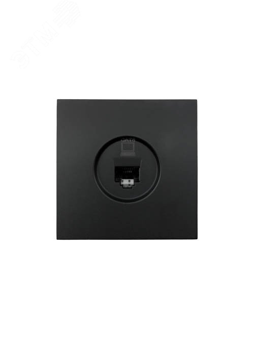 Изображение товара Розетка компьютерная Cat 6 механическая черный бархат Lezard 704-4288-140