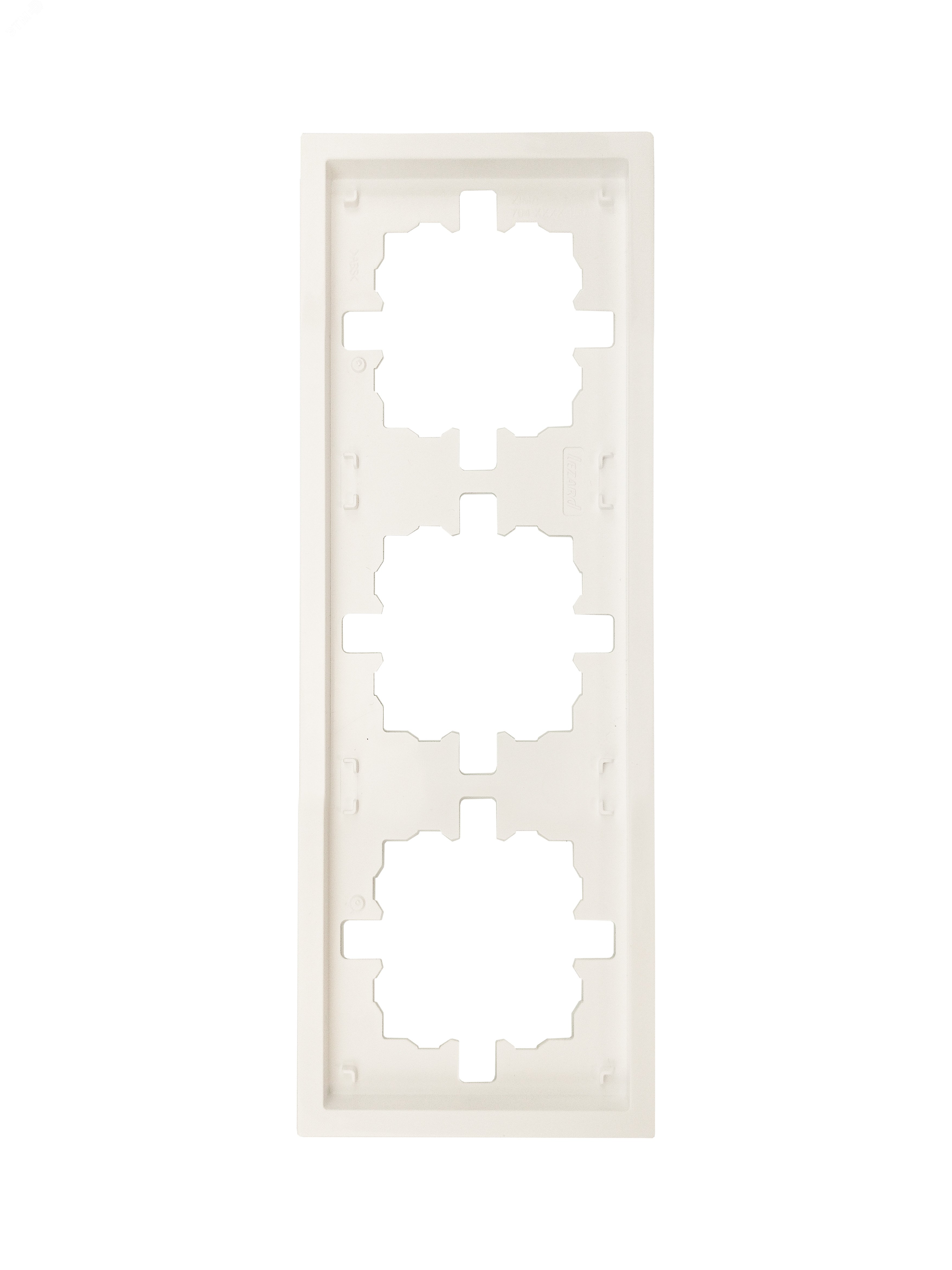 Изображение товара Рамка 3-ая универсальная Lezard слоновая кость для электросоединений