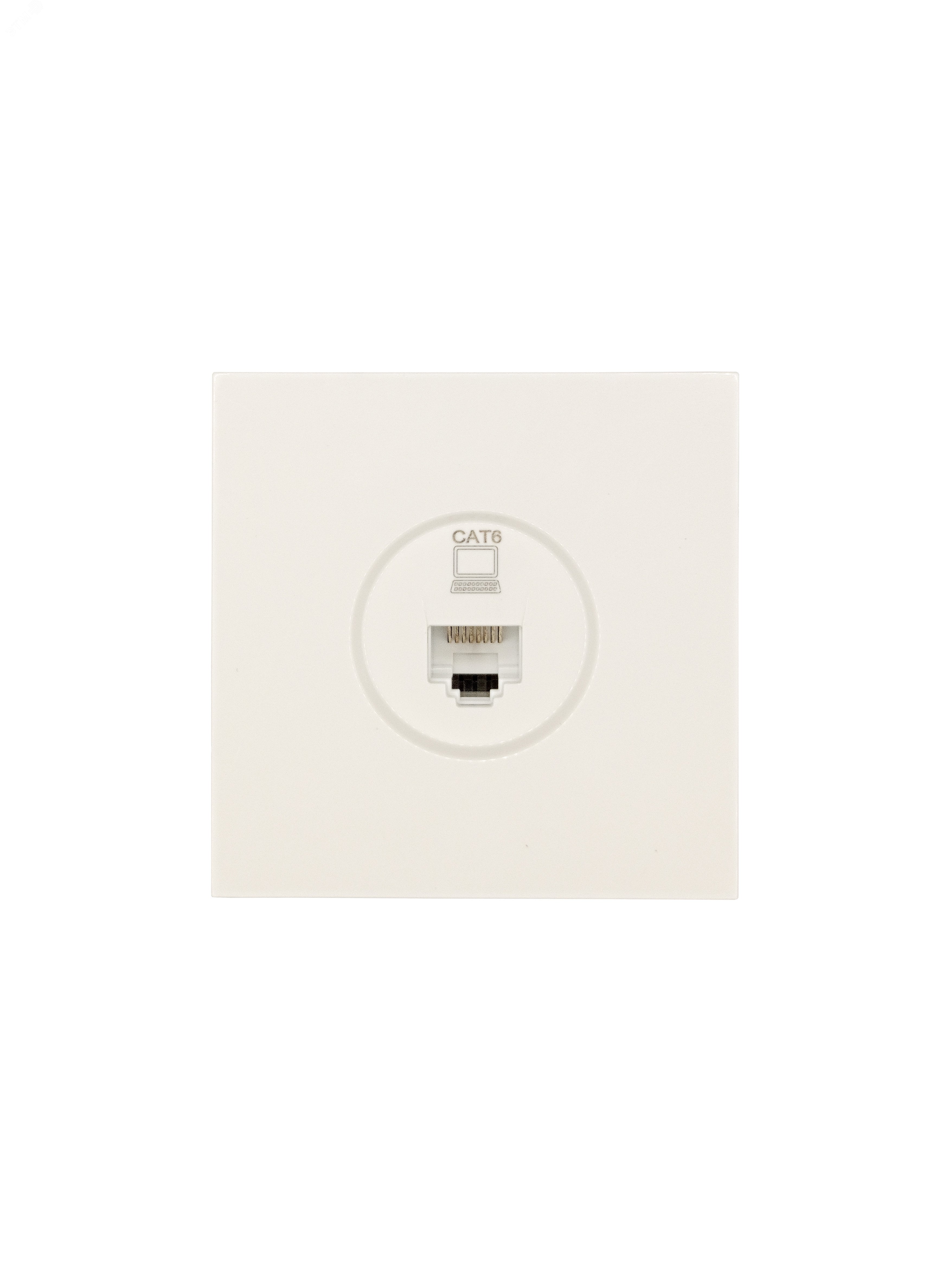 Изображение товара Розетка компьютерная CAT 6 Lezard слоновая кость модель 704-9088-140