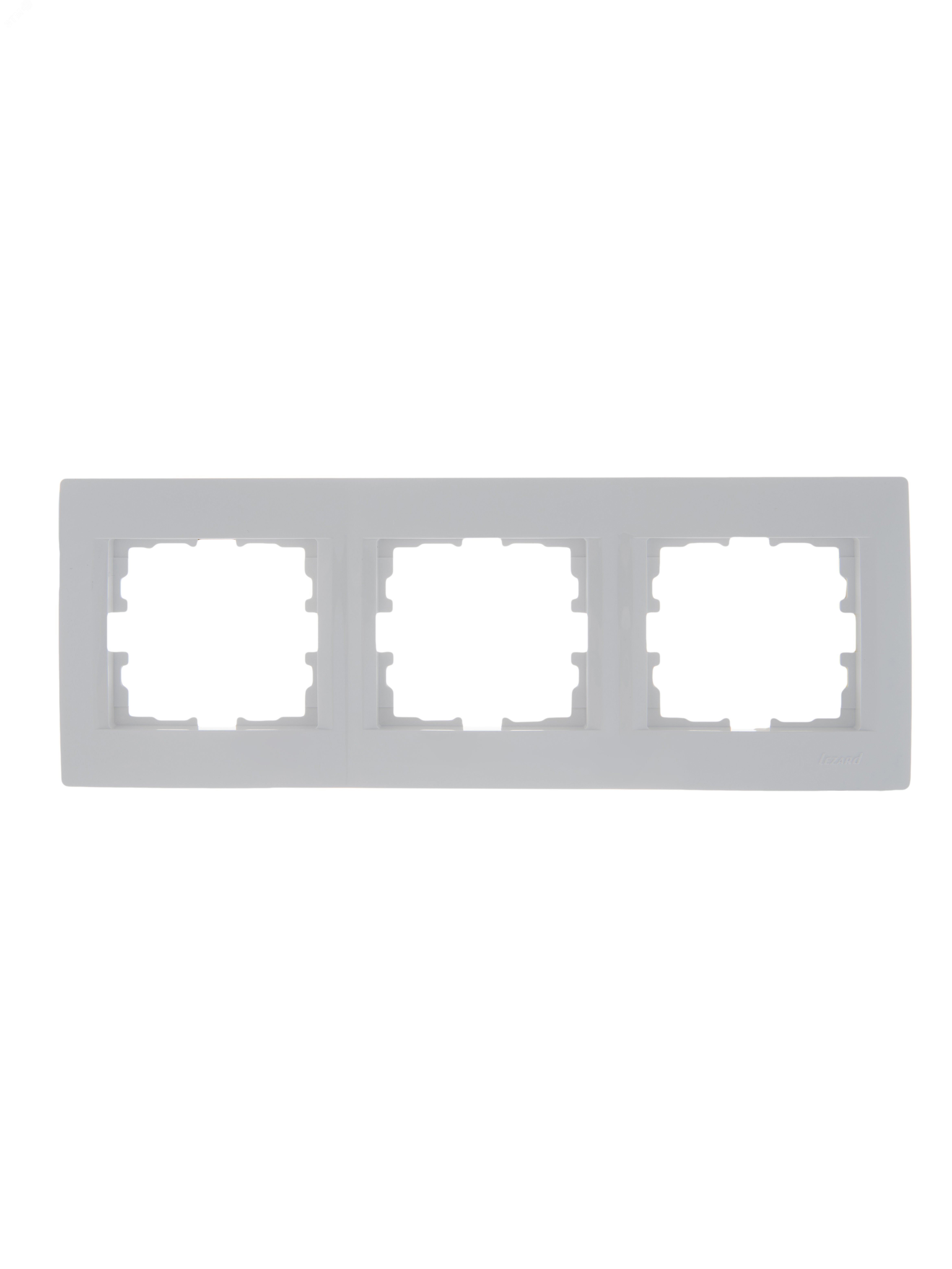 Изображение товара Карина Рамка 3-ая горизонтальная белая для скрытого монтажа