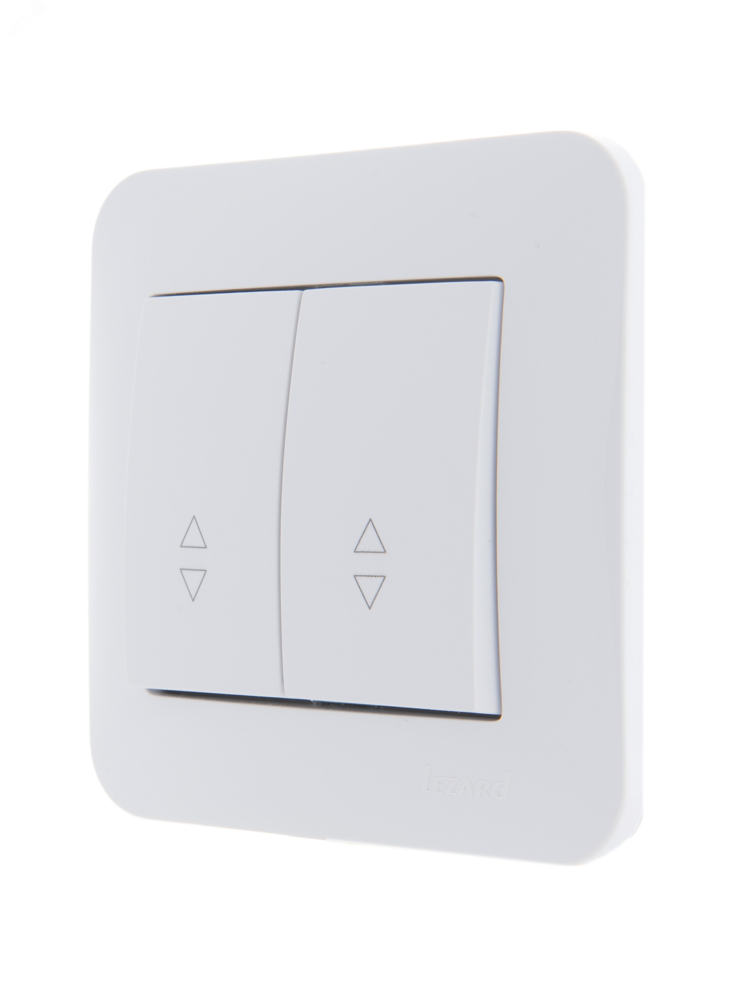 Изображение товара Выключатель проходной двойной KARINA белый 220V IP20 скрытый монтаж