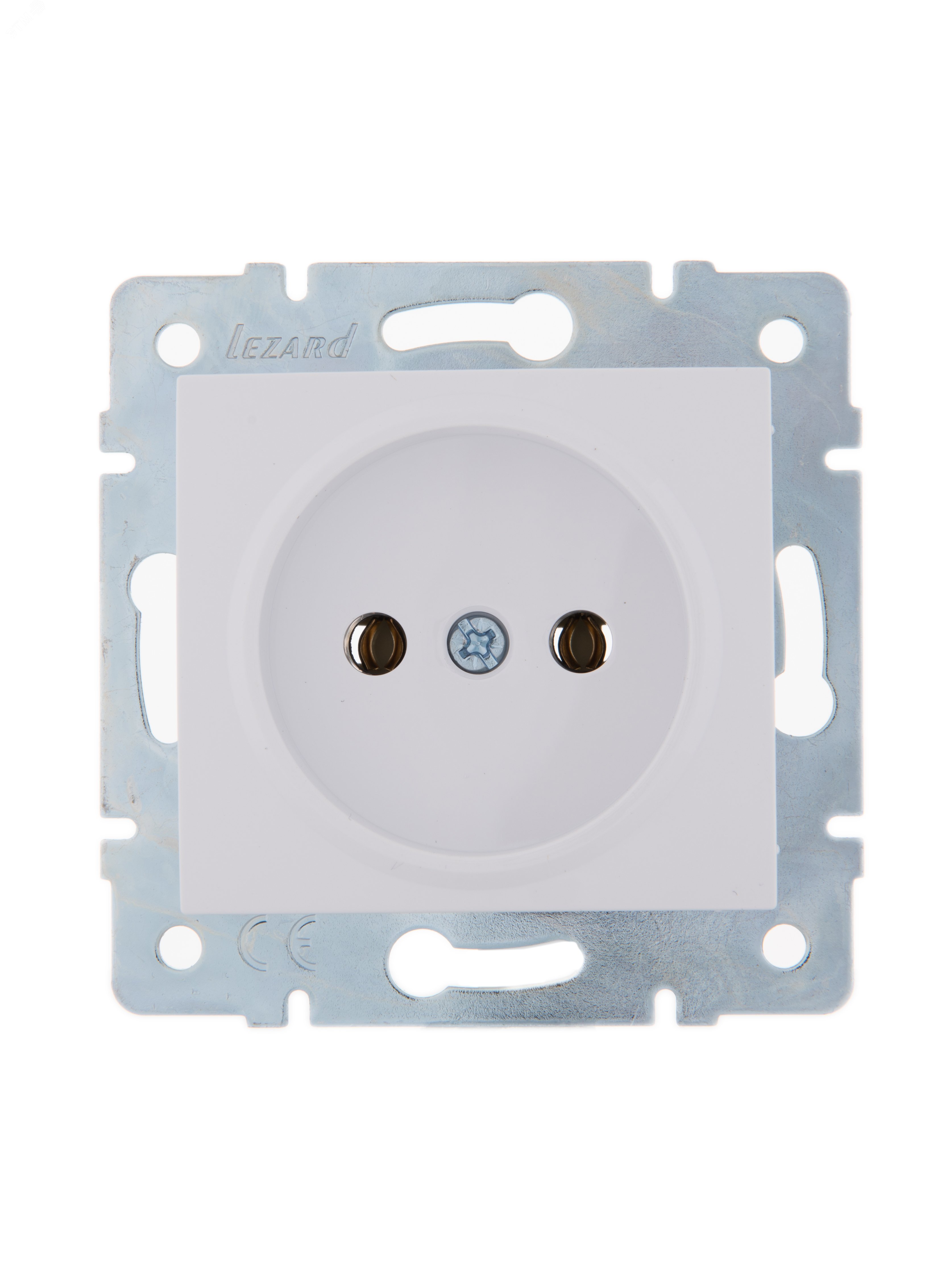 Изображение товара Розетка силовая KARINA белая с одним постом IP20 для скрытого монтажа